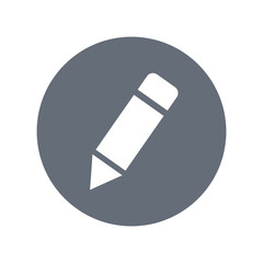 Edit text icon with pencil vector illustration. Write message, letter