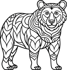 animal manadala coloring pages for stressrelief 