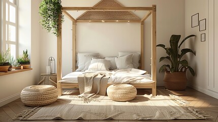luxury hotel room with furniture