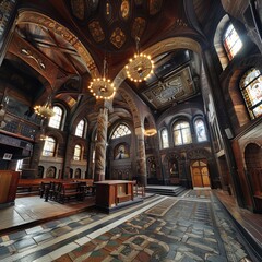 Fototapeta premium holy temples of the Christian religion. Generative AI