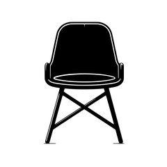 chair vector illustration isolated on white background