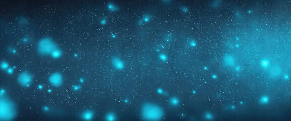Fototapeta premium Fire embers particles over Cyan background. Fire sparks background. Abstract dark glitter fire particles lights