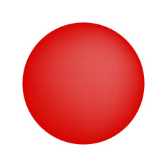 Red sphere. Easy editable vector design.