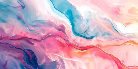 Fototapeta premium colorful background with a liquid swirl pattern in blue, pink, and yellow colors