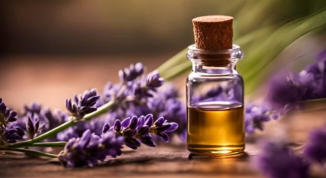 Lavender essential oil.