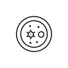 Bacteria Microorganism Icon Ideal for Biology and Science Education