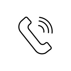 Phone Call Icon Perfect for Telecommunication and Customer Support