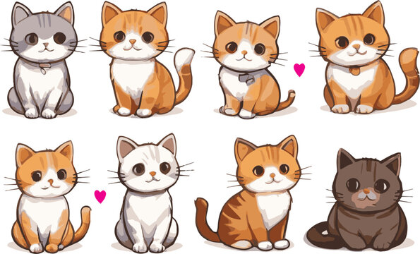 Cute cat hand drow style 