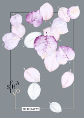 Flowers watercolor illustration.Manual composition.Big Set watercolor elements，Design for textile, wallpapers，Element for design,Greeting card