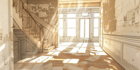 Banner for renovation