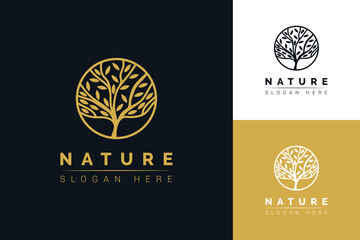 Olive tree logo. Extra virgin olive oil label icon. Tree of life symbol. olive  logo design template vector 