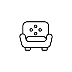 Furniture and home interior elements - thin line web icon set. Outline icons of kitchen, living room, bedroom and office collection. Simple vector illustration