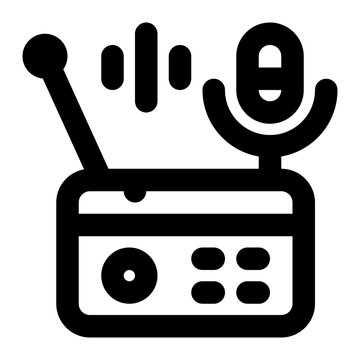 recommend clip art: radio, fm radio, broadcast, entertainment, audio, electronic outline icon