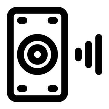 recommend clip art: mono, speaker, sound, audio, loudspeaker, entertainment outline icon