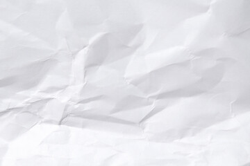 White Paper Texture background. Crumpled white paper abstract shape background with space paper for text