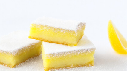 slices of yellow lemon
