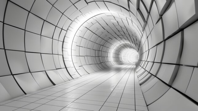 A fascinating study of parallel lines angles and curves assembled into a geometric mosaic.