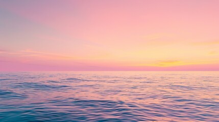 Obraz premium Pink sunset over the sea