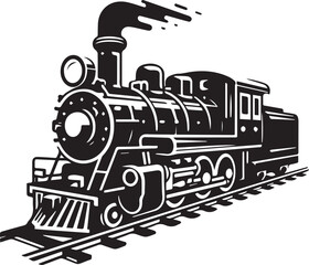 steam train locomotive © Graphicistock