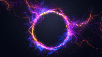 Naklejka premium circle plasma effect as background