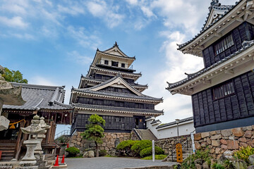 Fototapeta premium 大分 中津城 本丸の風景