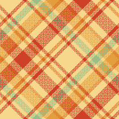 Scottish Tartan Plaid Seamless Pattern, Tartan Seamless Pattern. Template for Design Ornament. Seamless Fabric Texture. Vector Illustration