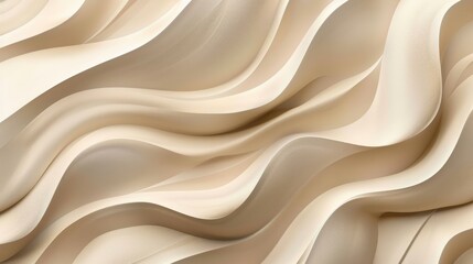Obraz premium Abstract beige wavy texture background, smooth flowing lines. Modern neutral design concept