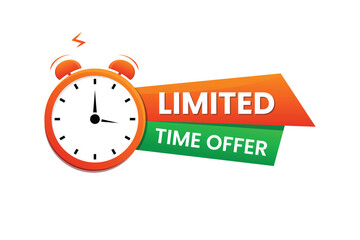 vector Limited time offer Labels and logo
