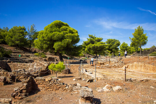 Impressive view on the historical site of Lavrion Ancient Silver Mines