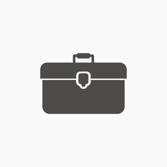 briefcase, suitcase, portfolio icon vector symbol sign	