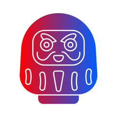 Obraz premium Daruma Gradient Flat