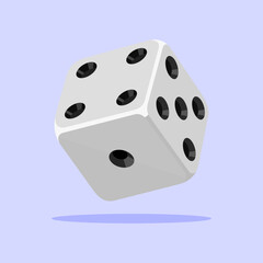 Dice Game Vector Illustration Isolated. Illustration of a Dice Vector.