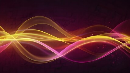 Naklejka premium abstract background with yellow pink neon lines