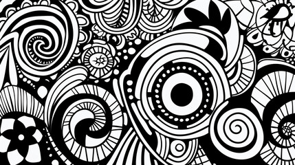 Adult colouring book page