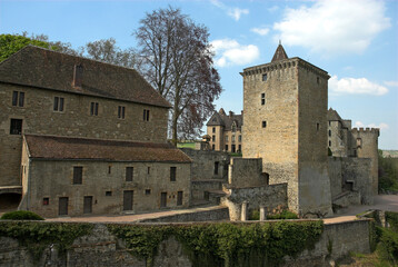 Fototapeta premium Chateau de Couches Xé, XIIé, 71, Saône et Loire, région Bourgogne Franche Comté, France