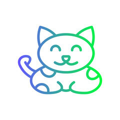 Cute Cat Gradient Linear