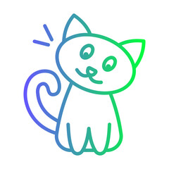 Cute Cat Gradient Linear