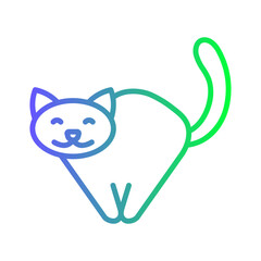 Cute Cat Gradient Linear