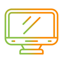 Desktop Computer Vector Icon