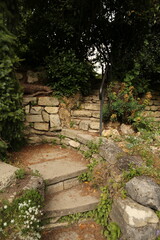 Jardin alpin au jardin des Plantes à Paris
