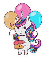 Unicorn birthday for design