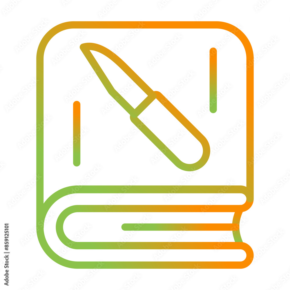 Canvas Prints survival book vector icon