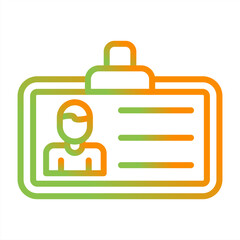 Id Card Vector Icon