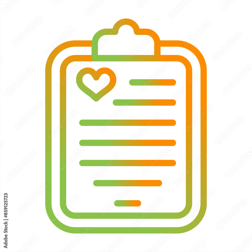 Wall mural Clipboard Vector Icon