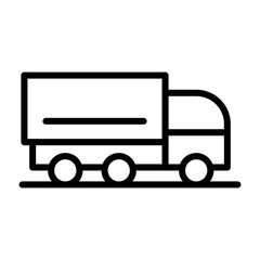 Cargo Truck Vector Icon