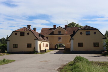 Sweden. Houses in Stugefors, near Linköping. Östergötland province. 