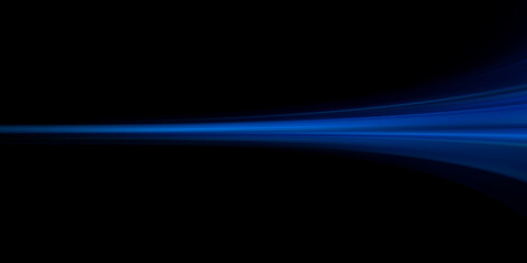 Abstract lines.Neon lines of speed and fast wind. effect of moving at the speed of light. Blue glow effect. Magic shiny line