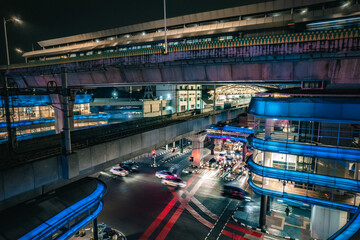 Bus Terminal and mrt station at CSW Centrale Stichting Wederopbouw Blok M Jakarta Indonesia