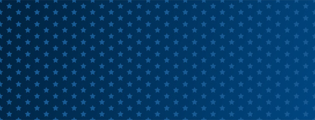 Star pattern on blue gradient background template. America 4th of July Memorial or Independence day theme wallpaper.	
