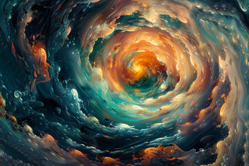 "Whirlpool of Dreams: Cosmic Vortex"